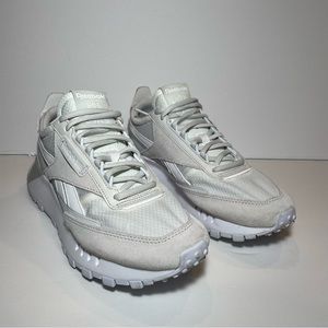 Reebok Classic Leather Legacy White Skull‎ Grey Size M8 W9.5 FY7379 Preowned